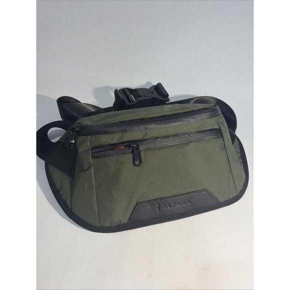 ALPAKA Limited Edition Sling Bag Pack Army Green/orange - Picture 2 of 8